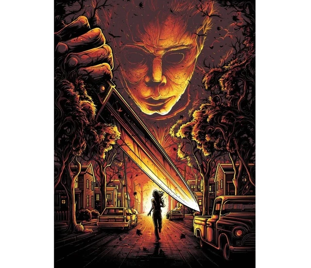 NYCC 2019 Halloween Movie Film Michael Myers Screen Print Poster 18x24 Mondo NEW