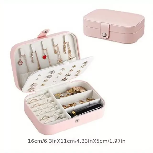 Caja de Joyería Para Mujeres Para Viajar Organizador De Joyas Regalo Para Mujer.