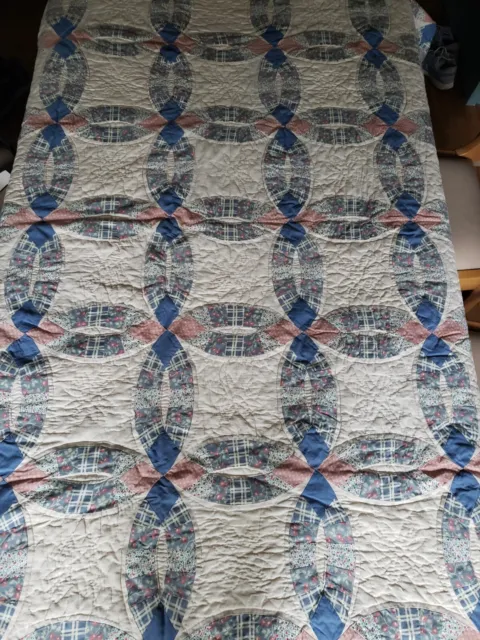 Quilt, Farmhouse Country, 60 By 80. Blue Multicolor, Very Pretty.