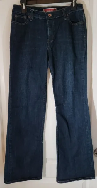 Gap 1969 Jeans Women's 4R Mid-Rise Essential Fit  99% Cotton Denim Blue