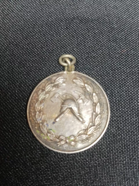 Estonian Fire Service Silver Medal for Merit 1920s Extremely Rare
