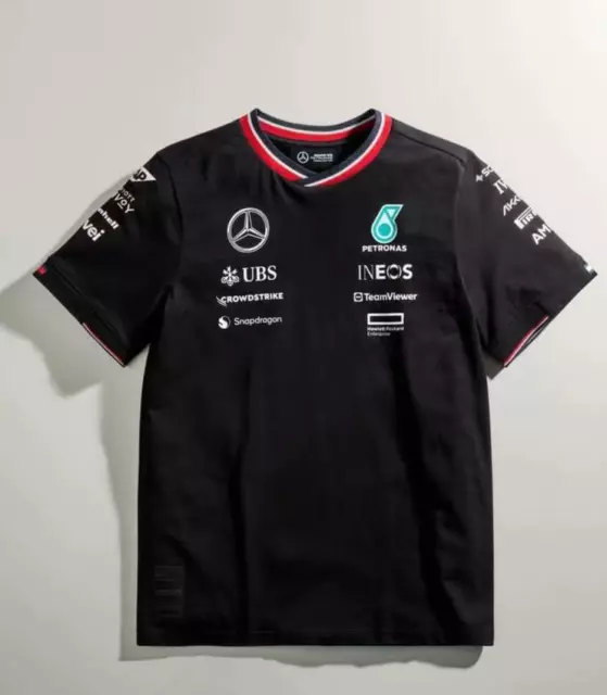 2023 Mercedes AMG Petronas Racing F1 T-Shirt Formula One Black | S-5XL