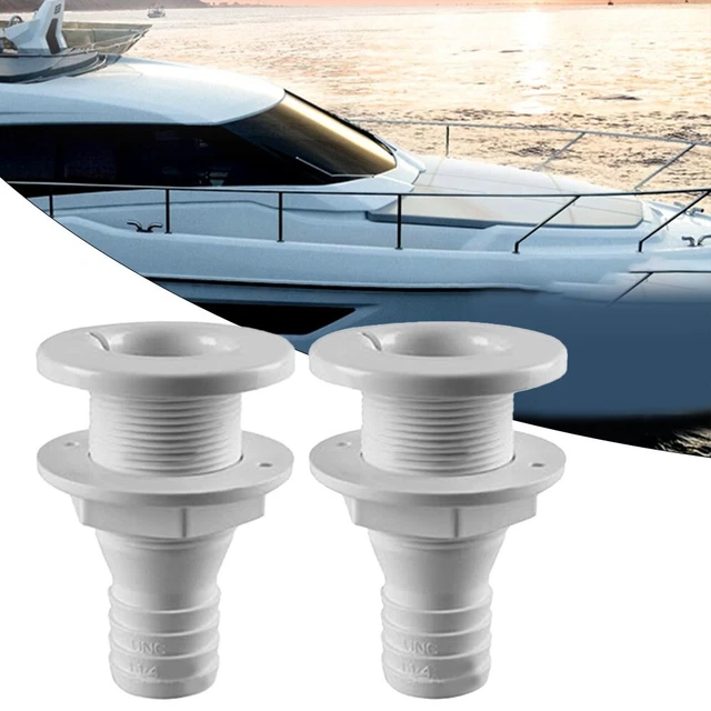 Raccord De Coque Traversante De 1,9 Cm – En Plastique – Raccords D' échappement De Bateau à Travers La Coque – Bouchon De Sortie De Vidange De Bateau