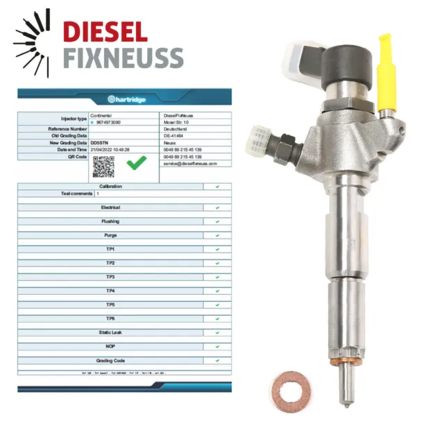 Diesel Injecteur Peugeot 508 C5 1.6 Hdi 115 hp,9802448680,1791017,9674973080