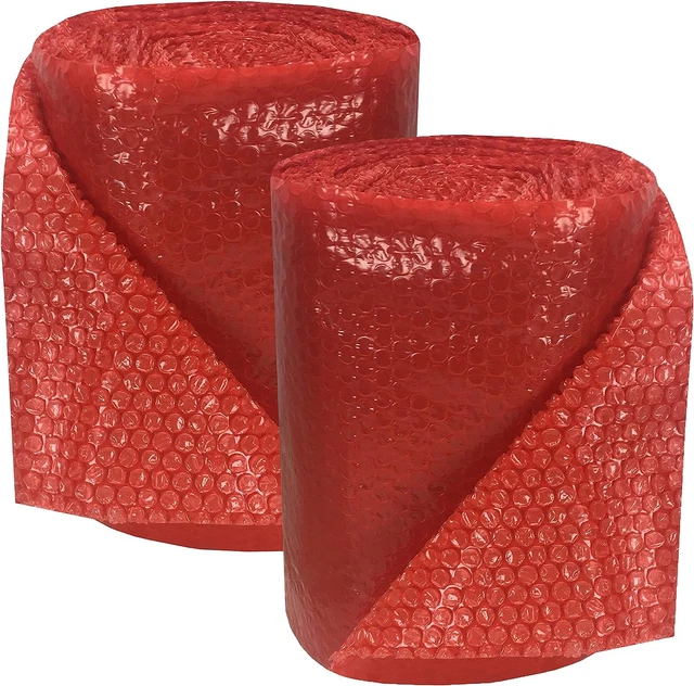 , Red Bubble Small 3/16" Wrap X 12" Wide (120-Feet)
