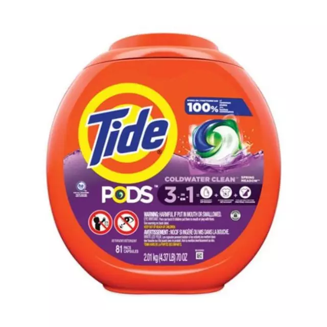 Procter & Gamble PGC91781 Pods Detergent Small - Case of 81 - 4 per Case