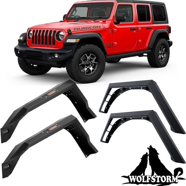 Jeep Wrangler JL 2018-2025 Front & Rear 4 Piece Polyurethane Fender Flares Kit