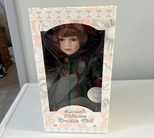 LEONARDO COLLECTION Porcelain Doll Katie With Bike And Box 33.97