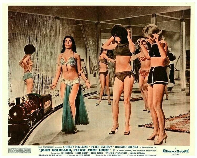 John Goldfarb Please Come Home Lobby Card Shirley MacLaine Nai Bonet bellydancer