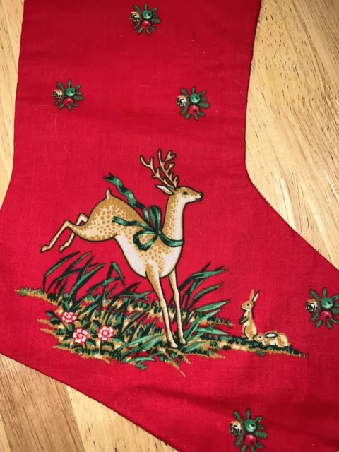 Vintage handmade christmas stocking