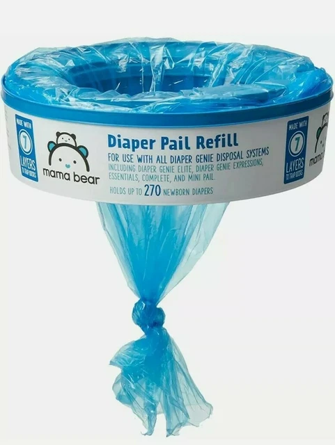 New-Mama Bear Diaper Pail Refills for Diaper Genie Pails,  540 Count (Pack of 2)