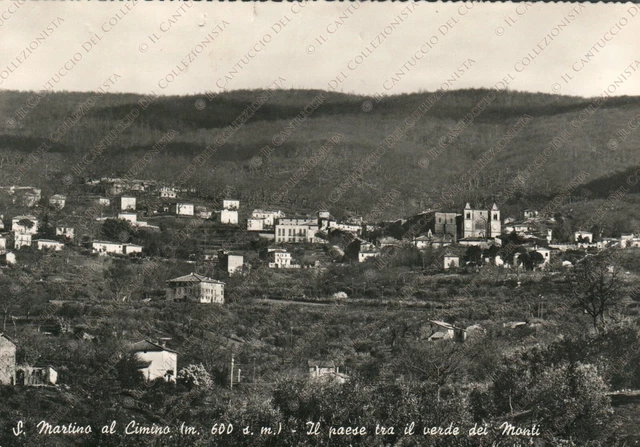 1962 SAN MARTINO AL CIMINO Panorama Viterbo Cartolina
