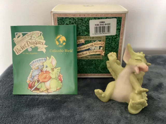 Whimsical World Pocket Dragons, RISE AND SHINE, boxed, by Real Musgrave