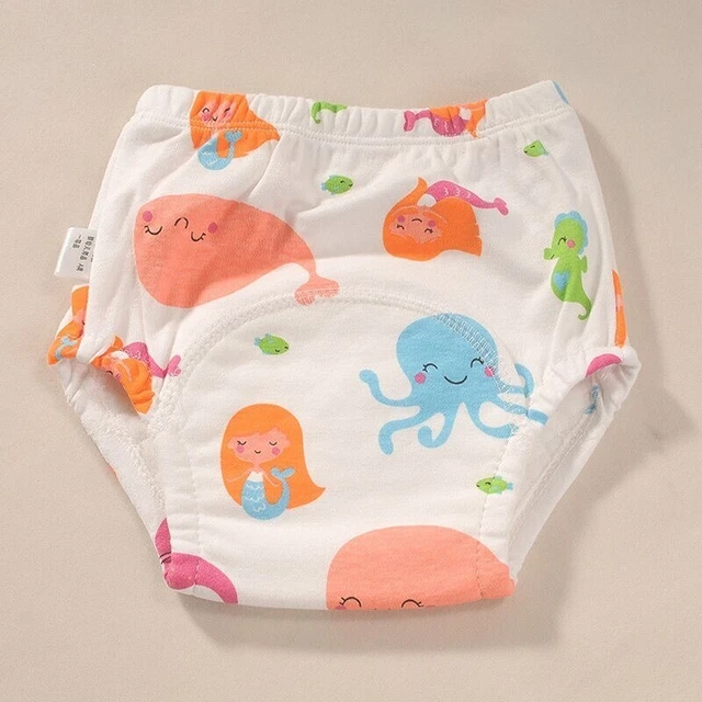 Reusable Baby Training Waterproof Pants Cloth Infant Diaper Nappies L Size 3pcs