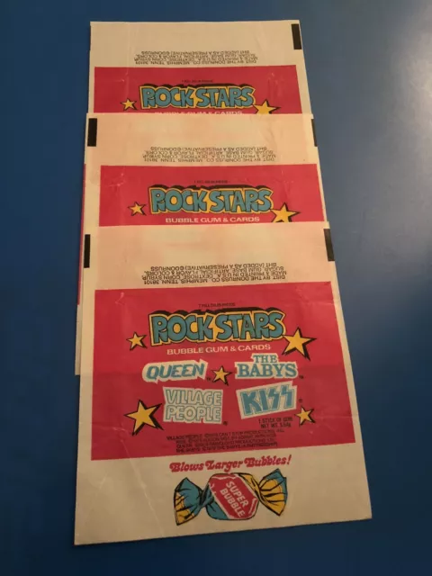 Rockstars 1979 Donruss Original Wax Card Wrapper Lot Of 3