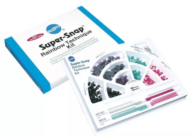 Shofu Dental 0500 Super-Snap Rainbow Technique Disk & Polishing Strips Kit