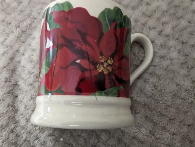 Emma Bridgewater POINSETTIA 1/2 pint Mug New 2nd SECONDS quality