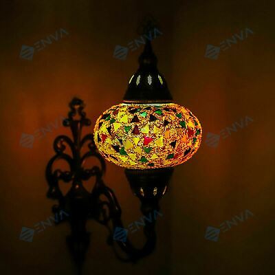 Applique murale Style Tiffany mosaïque turque marocaine lumière lampe de nui