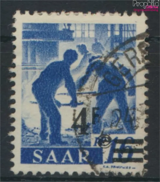 Briefmarken Saarland 1947 Mi 231II gestempelt (9714909