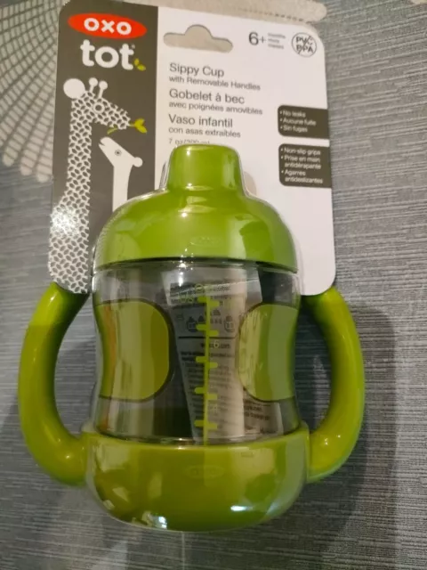 OXO Tot Hard Spout Sippy Cup for Baby & Toddler Spill Proof Green 175ml