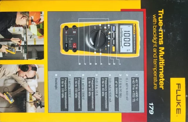 FLUKE 179 MULTIMETRE NUMERIQUE AUTOMATIQUE TRUE RMS 6000pts