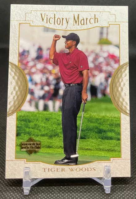 TIGER WOODS 2001 Upper Deck Golf Victory March Rookie Card RC TIGER WOODS 2001 Upper Deck Golf Victory March Rookie Card RC