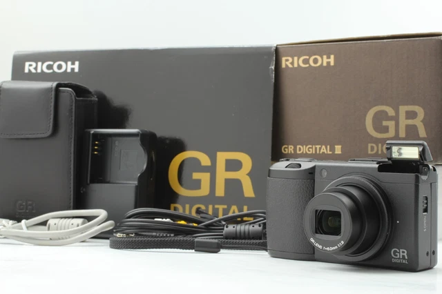 [ TOP MINT in BOX ] RICHO GR DIGITAL III 10.0MP Black Digital Camera From JAPAN