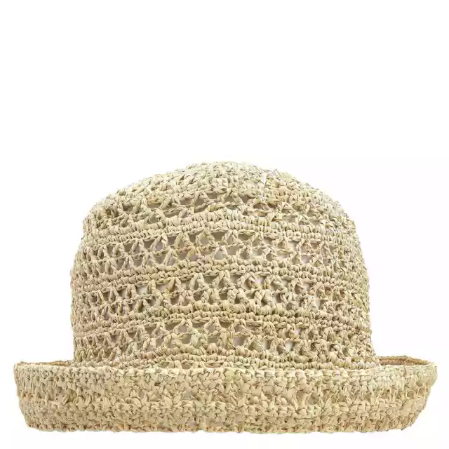 Bonpoint Girls Paille Braided Summer Raffia Bucket Hat, Size T4