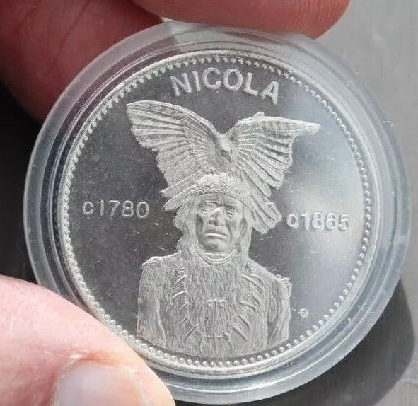 1978 British Columbia Okanagan Nicola Dollar Indian Heritage series $1 Token