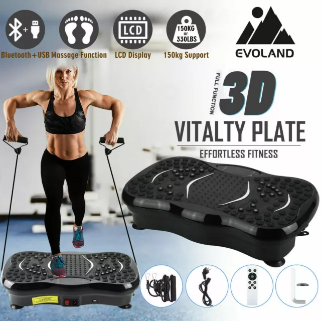 Vibration Plate Crazy Fit Body Shaker Massage Fitness Machine Oscillating Power