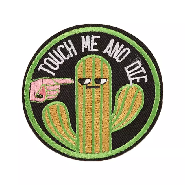 1pcs DIY Cactus Sew On Iron On Patch Embroidered Badge Fabric Craft Applique