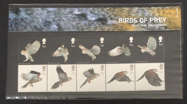 GB 2003 BIRDS OF PREY PRESENTATION PACK No. 343 SG 2327- 2336 MNH MINT STAMP SET