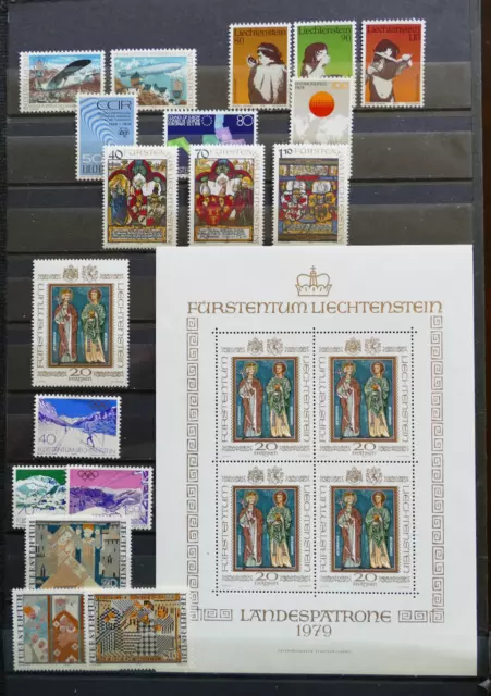 Liechtenstein Jahr 1979 MiNr.723-740 postfrisch** Einzelmarken Sätze zur Auswahl