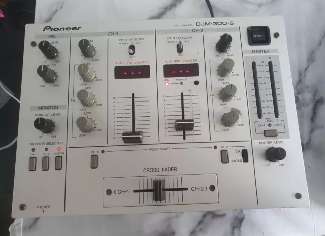 Pioneer DJM 300-S Mixer Warrior Cross Fader Auto BPM Counter Used Working