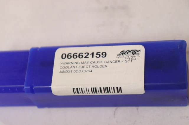 MSC Boring & Grooving Bar Holders 3/8" ID x 1" OD x 3-1/4" 06662159