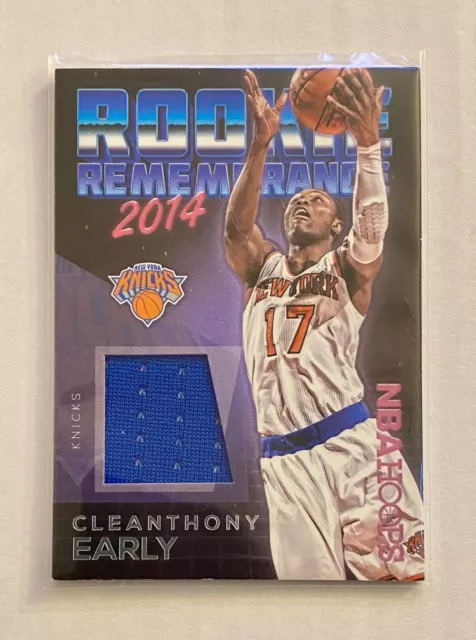 Cleanthony EARLY 2016-17 Panini NBA HOOPS Rookie Remembrance #19 Knicks JERSEY