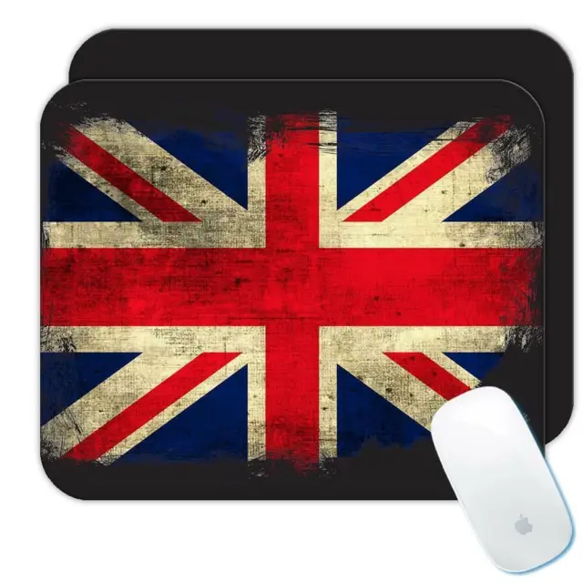 Gift Mousepad : United Kingdom Distressed Flag Vintage British Expat Country