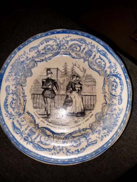 Assiette Plat Terre De Feu De Grigny N°8