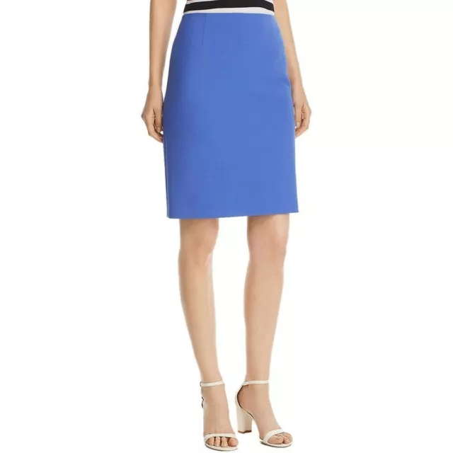 Boss  Hugo Boss Women's Vileana Maya Blue Mini Pencil Skirt Size 2