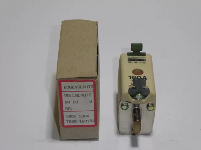 1x NH Sicherung NH00, 160A, Bogenschütz 7999.160784