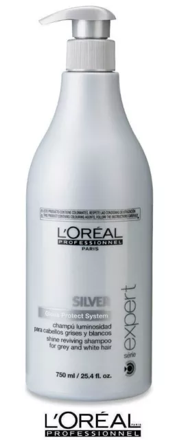 Serie Expert Shampoo Champu SilveR EspeciaL Canas 750ML LoreaL ProfesionaL