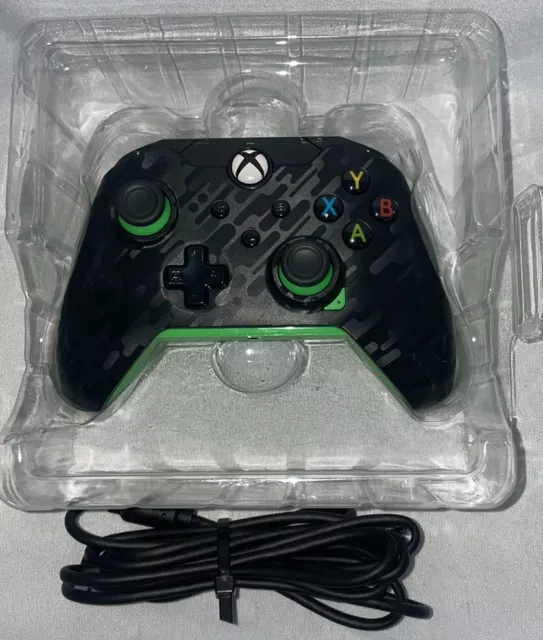 Wired Xbox One & Series X/S Controller - PDP Neon Carbon
