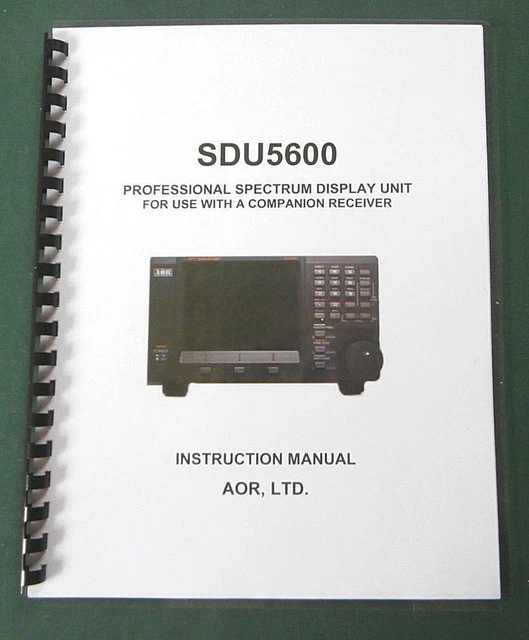 Analyseur Panoramique AOR SDU 5600 Pour Récepteurs AOR ONE, 8600, 5000, Occasion