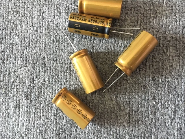LKG1K103MKZ: 10000uF 80Vdc Nichicon KG Type II, Gold Tune, lug Electrolytic Capacitor