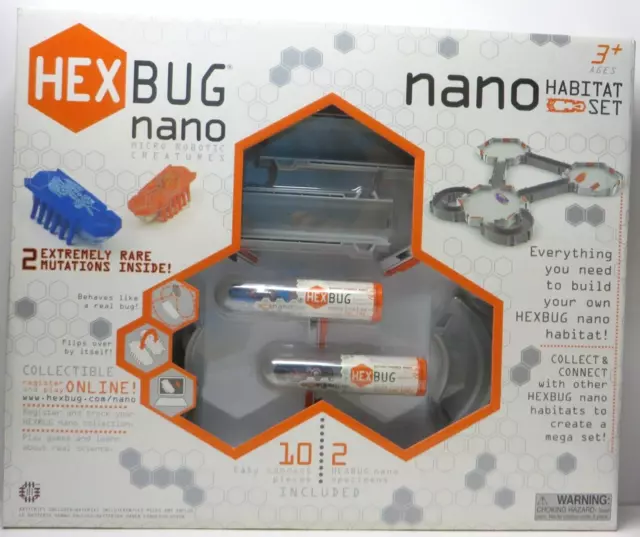 Hex Bug Nano Habitat Set With 10 Pieces & 2 Rare Mutations Innovation First, NEW
