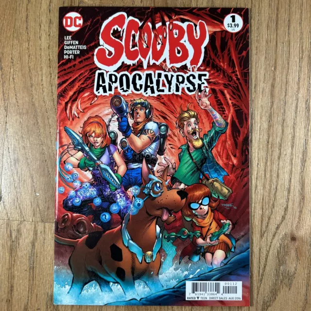Scooby Apocalypse #1 2nd Print Jim Lee Cover DC Comics 2016 NM-