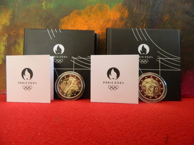 2 Euro Commemorativi Francia 2022 - Olimpiadi 2024 Lancio Del Disco - Fior Di Conio (UNZ)