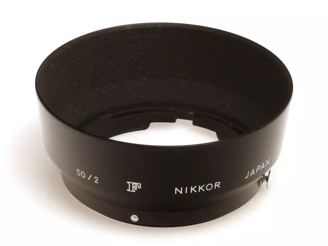 Original Nikon Metall Gegenlichtblende Lenshood für Nikon F 50/2 50mm 1:2