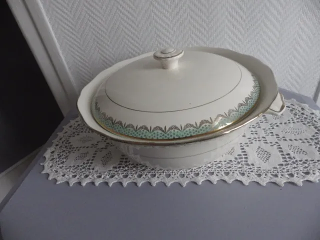 Ancienne soupière porcelaine LONGWY TRIANON