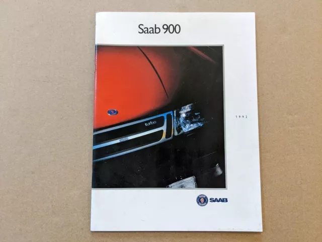 1992 SAAB 900 Original Car Sales Brochure Catalog - Turbo Convertible SPG